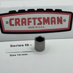 Craftsman 14mm Socket 3/8 Drive 6 Point Series i9 43612 Made in USA Metric